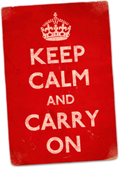 O significado e a tradução de Keep Calm and Carry On