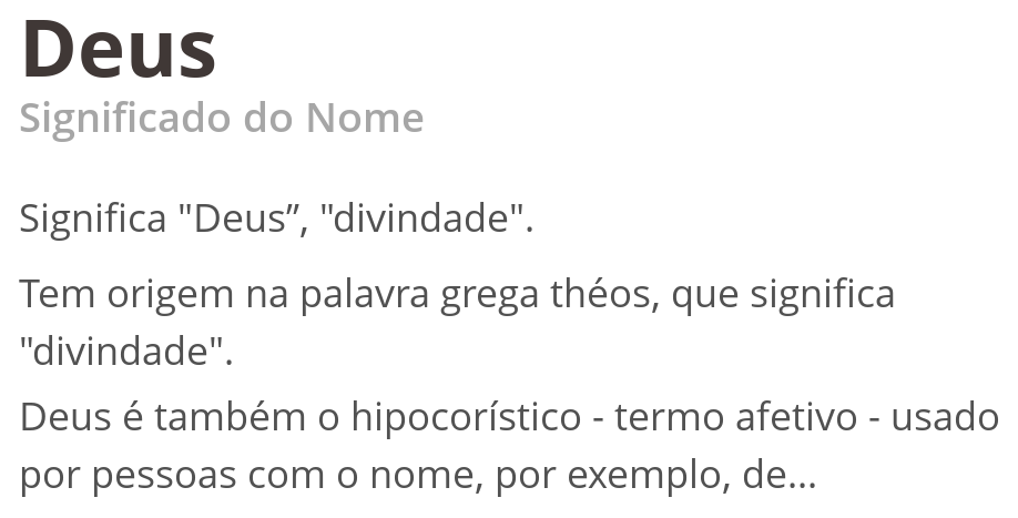 Significado de Deus