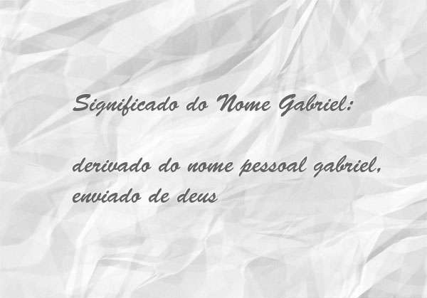 Significado do nome Gabriel