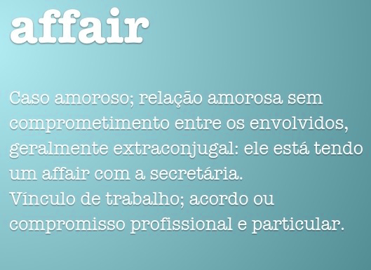 Significado de Affair